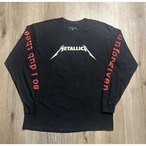 Retro Metallica So I Dub Thee Unforgiven 1991 World Tour Longsleeve T-shirt Sz M